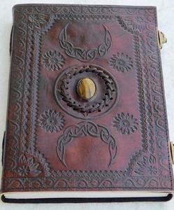 วารสารหนังนูนพร้อมกระดาษโบราณขอบมีลายนูนดอกไม้ - Product Image 4