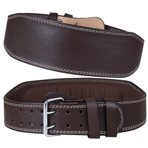 Ceinture d'haltérophilie de puissance en cuir et cuir de vachette personnalisée de haute qualité en gros pour l'haltérophilie personnalisable avec Logos taille de couleur - Product Image 4