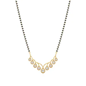 Collar Mangalsutra con Diamantes Radiant Vine - Joyería Coleccionable Cultural - Product Image 4