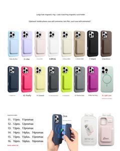 2025 New Kẹo Màu Mềm Silicone Lỏng Trường Hợp Đối Với iPhone 17 Pro Max/17Pro/17 Không Khí Máy Ảnh Bảo Vệ Thẻ Tín Dụng Ví Chủ - Product Image 6