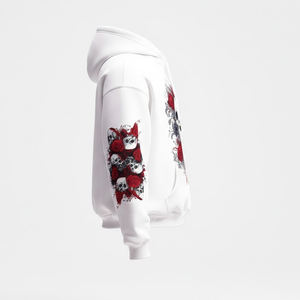 Sweat à capuche surdimensionné pour homme, tendance, vintage, avec impression sérigraphique, manches longues jusqu'aux poignets, pour un style streetwear décontracté - Product Image 3