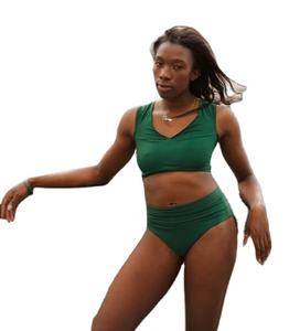 Shemax 2023 haute qualité personnalisé en gros pôle danse ensemble vente chaude cuivre Cami avec bas actif haut et bas ensemble - Product Image 1