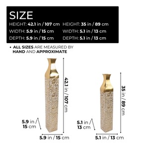 Jarrón Simple negro con detalles dorados, perfecto para dormitorio, escritorio de estudio, sala de estar, salón y regalo creativo o uso decorativo - Product Image 5