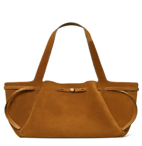 Summer-ready woven straw striped <b>tote</b>, perfect for <b>beach</b> or market. Boho style available at wholesale prices. - Product Image 3