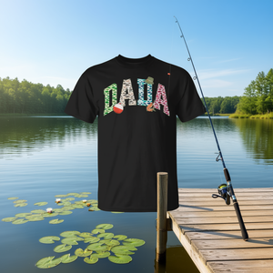 Camiseta familiar promocional personalizable con diseño de Dada of the Big One Fishing O-Fish-Ally para el primer cumpleaños - Product Image 3