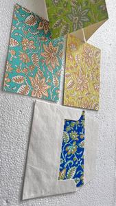 ชุดการ์ดและซองผ้าไหมพิมพ์ลายสกรีนและชุดเครื่องเขียนหรูหราทำด้วยมือสำหรับการเชิญและโอกาสพิเศษ - Product Image 2