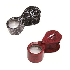 Lupa de Joyería, Diamantes y Piedras Preciosas, Lupa de Ojo Triplete 10x, Cristal Negro y Cromo con Empuñadura de Goma, Herramienta de Inspección - Product Image 6