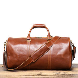 Genuine <b>Leather</b> Shoes Compartment Travel Overnight Duffle <b>Bag</b> <b>Men</b> Women | Custom Made Travel Genuine <b>Leather</b> Duffel <b>Bags</b> - Product Image 2