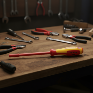 Knipex VDE Burnished Nut Driver with <b>Screwdriver</b> Handle - Product Image 3