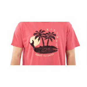 T-shirt Grafica Monstro da Uomo Rip Curl, Maglia Rossa Solida 240 Grammi, T-shirt Designer Compressa con Stampa DTG, Taglia L - Product Image 2