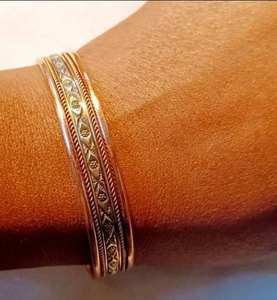 Open Brass Cuff <b>Bracelet</b> <b>Inspired</b> Modern Chinese Sculpture Polished Bangle Gift for Stylish Men Women Traditional Artistic - Product Image 3