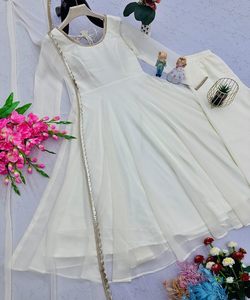 ชุดสูทงานปักลูกไม้ผ้าจอร์เจียหลากสีมาใหม่ล่าสุดเสื้อผ้าสำหรับเทศกาล - Product Image 6