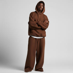 Ensemble de survêtement athlétique pour homme, pantalon de jogging personnalisé avec tissu respirant et veste zippée, fabrication en gros - Product Image 4