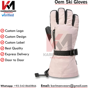 Mitaines de ski en cuir de qualité supérieure, durables, chaudes, classiques, gants de neige pour le ski, le snowboard, l'alpinisme, les aventures en plein air en hiver - Product Image 4
