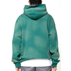 Nouveau design personnalisé de sweats à capuche délavés au soleil fabrication en gros de vêtements sweat à capuche délavés à l'acide pour hommes - Product Image 3