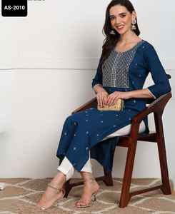 Las colecciones Kurtis readymade de material de rayón pesado más exclusivas con precio bajo y la mejor calidad para ropa informal y de festival - Product Image 4