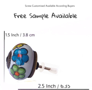 Boutons ronds en céramique de couleur pour armoires de cuisine commodes chambres hôtels extérieurs-poignée de porte polyvalente et poignées - Product Image 3