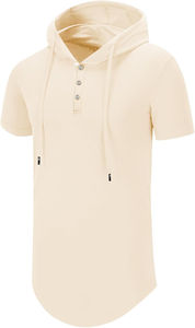 <b>Mens</b> <b>sleeveless</b> <b>hoodies</b> and hooded t shirt cotton gym wear custom logo breathable fabric street fashion activewear summer - Product Image 2