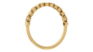 คุณภาพสูงยอดนิยมอินเทรนด์ผู้หญิงเครื่องประดับ 14K สีเหลืองทอง Lab Grown รอบ Faceted แหวนเพชรเครื่องประดับ Fine - Product Image 4