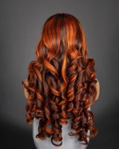 วิกผมสีผสมแบบมีวอลลุ่ม  ผมแท้เวียดนามแบบเรมี่  แบบเส้นเดียว  ความยาว 8"-40" - Product Image 1