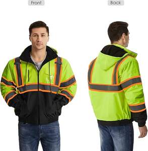 Chaquetas Reflectantes de Alta Visibilidad, Chaqueta Impermeable para Trabajo - Product Image 5
