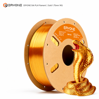 Filament d'imprimante 3D ERYONE Silk PLA 1,75 mm 1 kg, finition soyeuse brillante pour imprimantes 3D FDM
