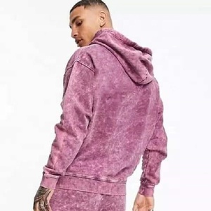 Ensemble de survêtement de sport pour homme en deux pièces, brodé, avec fermeture éclair, sweat-shirt à capuche et short, lavage à la pierre, vêtements de sport d'hiver, séchage rapide, respirant - Product Image 2