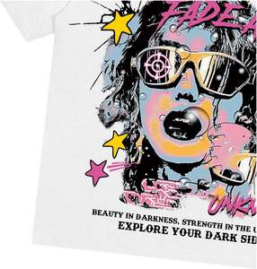 2025 Nueva fábrica al por mayor de alta calidad para hombres camisetas personalizadas de manga corta de moda para hombres camisetas gráficas de Hip Hop - Product Image 5