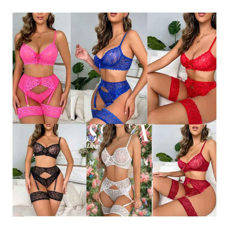 2024 Valentijnsdag Hot Goed Verkopen Sexy Ondergoed Transparante Mesh Kant Lingerie Plus Size Dames Ondergoed Sexy Lingerie