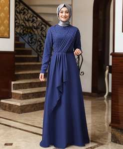 Abaya de luxe turque en soie anti-rides pour femmes, best-seller de Dubaï - Product Image 2