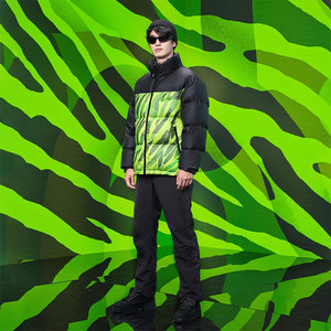 Designer Puff <b>Padded</b> <b>Coat</b> Oem Logo Oversized Men's Down Bubble Winter Black Custom Men Shiny Puffer Jacket - Product Image 4