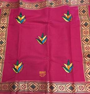 2024 algodón indio de lujo 120gsm Vestido vaquero para mujer técnica de tejido peinado Dobby orgánico George fiesta ecológica boda - Product Image 5