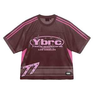 เสื้อเจอร์ซีย์สไตล์เรโทรพรีเมียมทรงโอเวอร์ไซส์ ผลิตจากโพลีเอสเตอร์และผ้าตาข่ายผสม รับทำแบรนด์ตามสั่งในราคาขายส่ง - Product Image 4