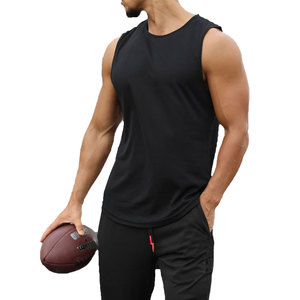 Wholesale <b>Men's</b> 100% Cotton Plain White <b>Singlet</b> Breathable Knitted Casual Style - Product Image 2
