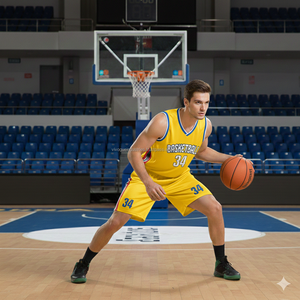 Uniformes de Baloncesto sin Mangas, Pantalones Cortos, 100% Poliéster, Impresión por Transferencia de Calor, Corte Atlético, Gran Venta - Product Image 6