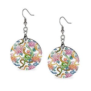 Caliente personalizado más nuevo impreso pendientes africanos hechos a mano collar de madera accesorios de joyería de moda mujeres - Product Image 1