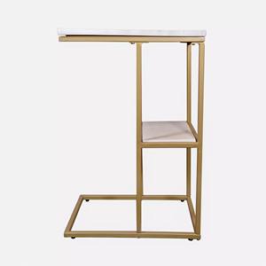 Modern Glass Top <b>Square</b> Shape Side <b>Table</b> With Metal Base Perfect For Living Room Cafe Office And Stylish Spaces From India - Product Image 4