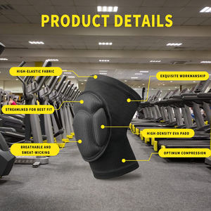 Dans une couleur unie léger et durable Service OEM nouveauté sur mesure réglable Protection genouillères - Product Image 2