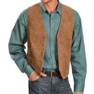 Gilet en cuir chaud d'hiver respirant vêtements décontractés gilet en cuir léger pour hommes à prix raisonnable - Product Image 5
