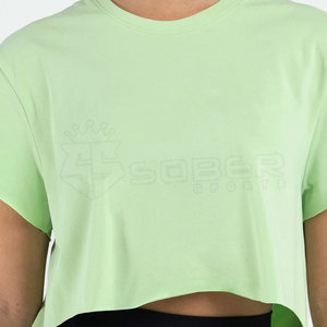 Top court à manches mi-longues pour femmes, Slim, Fitness, grandes tailles, nouvelle collection 2022 - Product Image 6