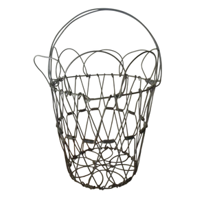 Panier de présentation rond en fil métallique luxueux avec poignées, bac de rangement en métal pour la vente au détail et l'organisation de la maison, bon prix - Product Image 3