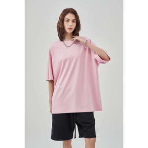 T-shirt oversize en coton 100% personnalisé pour femmes, coupe ample, épaules tombantes, respirant, style décontracté d'été, lettre - Product Image 3