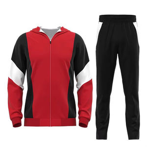 ชุดวอร์มลำลองสีพื้นน้ำหนักเบาสำหรับผู้ชายชุดฝึกวิ่งออกกำลังกายแบบมีเชือกผูก - Product Image 1