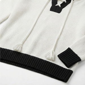 Prix de gros, sweats à capuche en tricot personnalisés pour femmes, marque privée, logo personnalisé, tailles, sweats à capuche élégants, respirants et doux pour femmes - Product Image 3