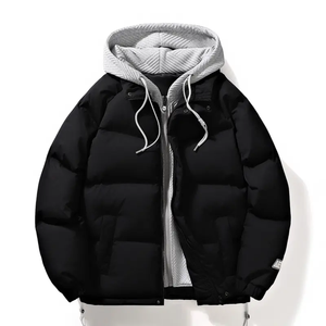 Veste polaire oversize zippée et de qualité supérieure pour hommes, doudounes d'hiver chaudes, matelassées, imperméables, de haute qualité, personnalisées - Product Image 2