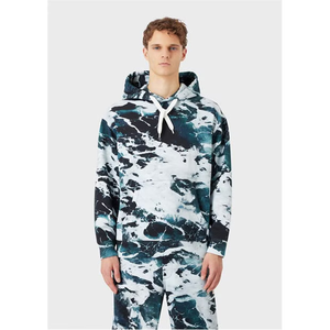 Sweat à capuche d'hiver confortable avec poches kangourou pour les activités de plein air Sweat à capuche de style de rue pour hommes Sweat à capuche simple sans fermeture éclair - Product Image 2