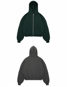 Sweat-shirts à capuche unisexes en molleton de coton premium, vente en gros, surdimensionnés, automne, logo personnalisé, position avant, service OEM - Product Image 3