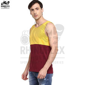 Personnalisé fait à la main 100% coton hommes hommes débardeurs Muscle Gym porter course Stringer respirant et réglable débardeurs hommes - Product Image 4