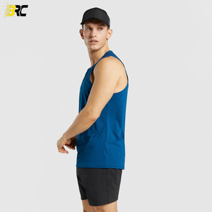 เสื้อกล้ามสำหรับผู้ชาย,เสื้อกล้ามใส่เที่ยวยิมทำจากผ้าฝ้าย100% แขนกุดสำหรับเพาะกาย - Product Image 3