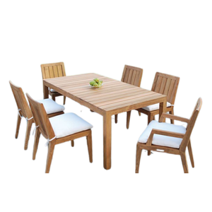 Muebles de comedor y restaurante, juego de mesa de comedor con 6 sillas, juego de restaurante de alta calidad de Indonesia - Product Image 1